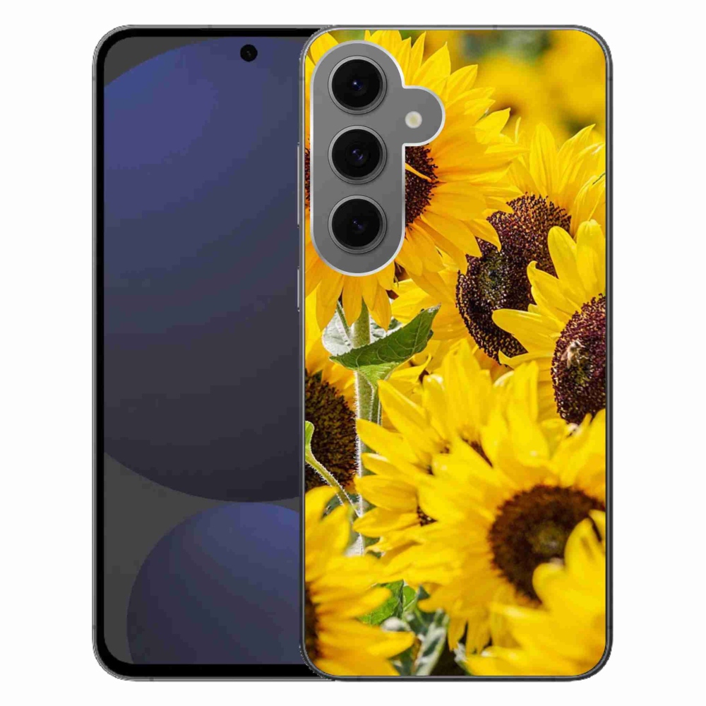 Gélový kryt mmCase na Samsung Galaxy S24 FE - slnečnica