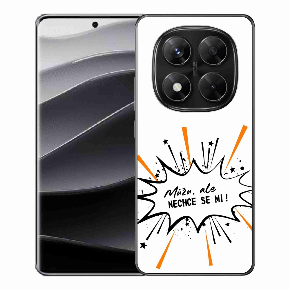 Gélový kryt mmCase na Xiaomi Redmi Note 14 Pro 5G/Poco X7 5G - vtipný text 11 biele pozadie