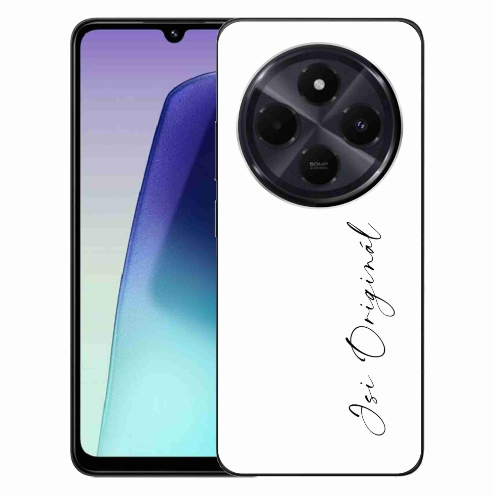 Gélový kryt mmCase na Xiaomi Redmi 14C/Poco C75 - si originál biele pozadie