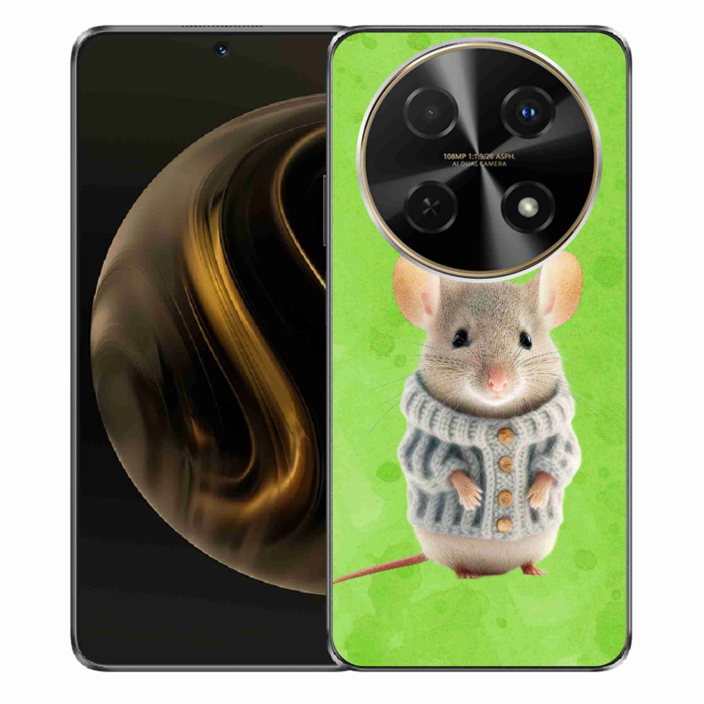 Gélový kryt mmCase na Huawei Nova 12i - myška vo svetri