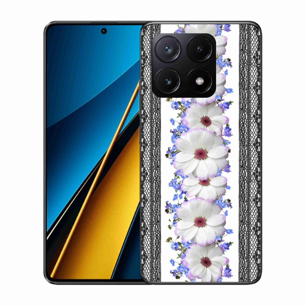 Gélový kryt mmCase na Xiaomi Poco X6 Pro 5G - kvety 8