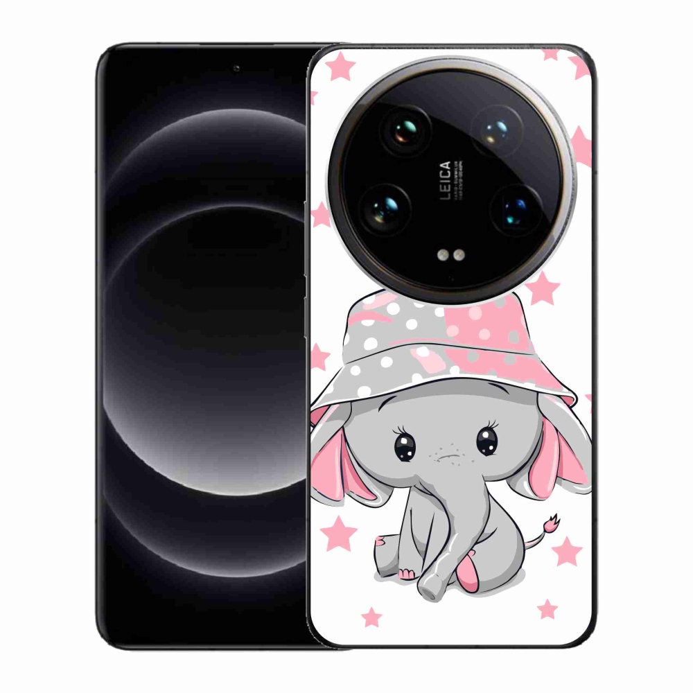 Gélový kryt mmCase na Xiaomi 14 Ultra - ružový slon