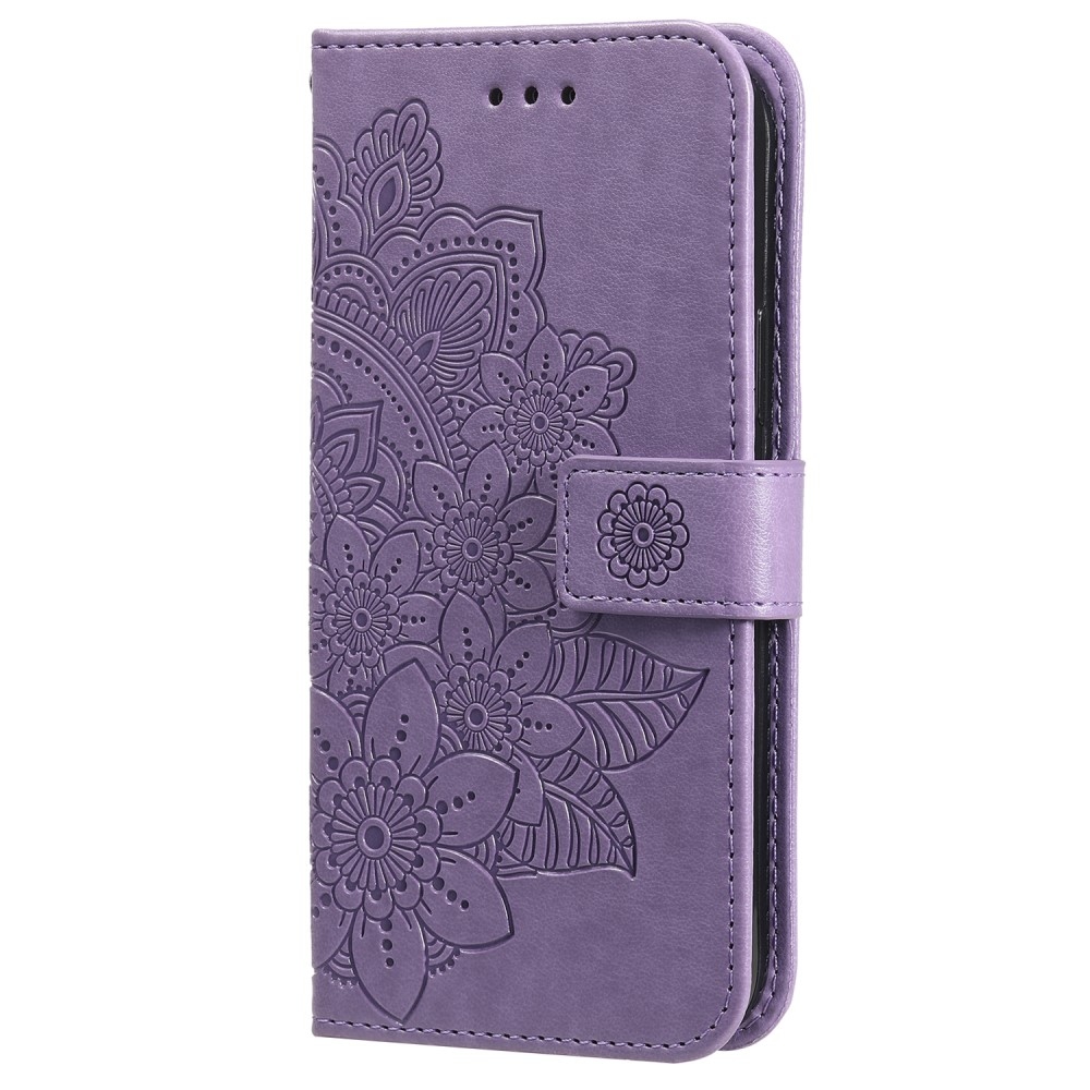 Mandala knižkové púzdro na Xiaomi Redmi Note 13 Pro+ 5G - fialové