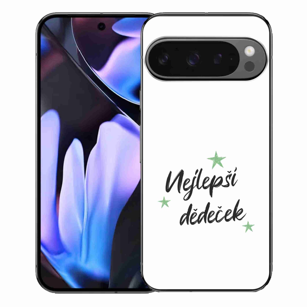 Gélový kryt mmCase na Google Pixel 9 Pro XL - najlepší dedko 2 biele pozadie