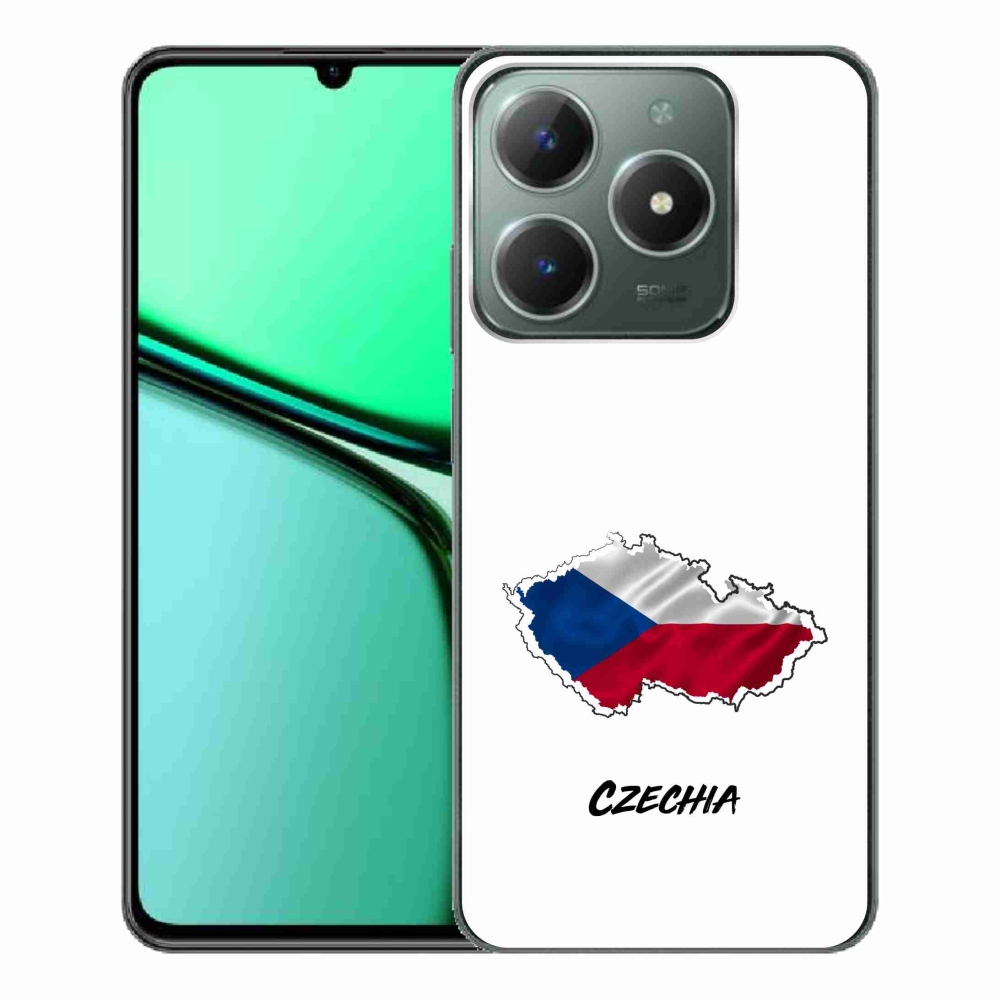 Gélový kryt mmCase na Realme C61 - Czechia biele pozadie