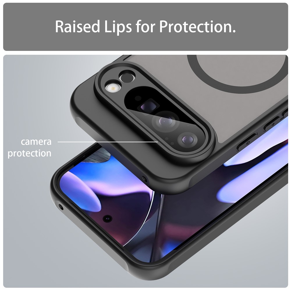 Case matný gélový obal s MagSafe na Google Pixel 10 Pro XL - čierny