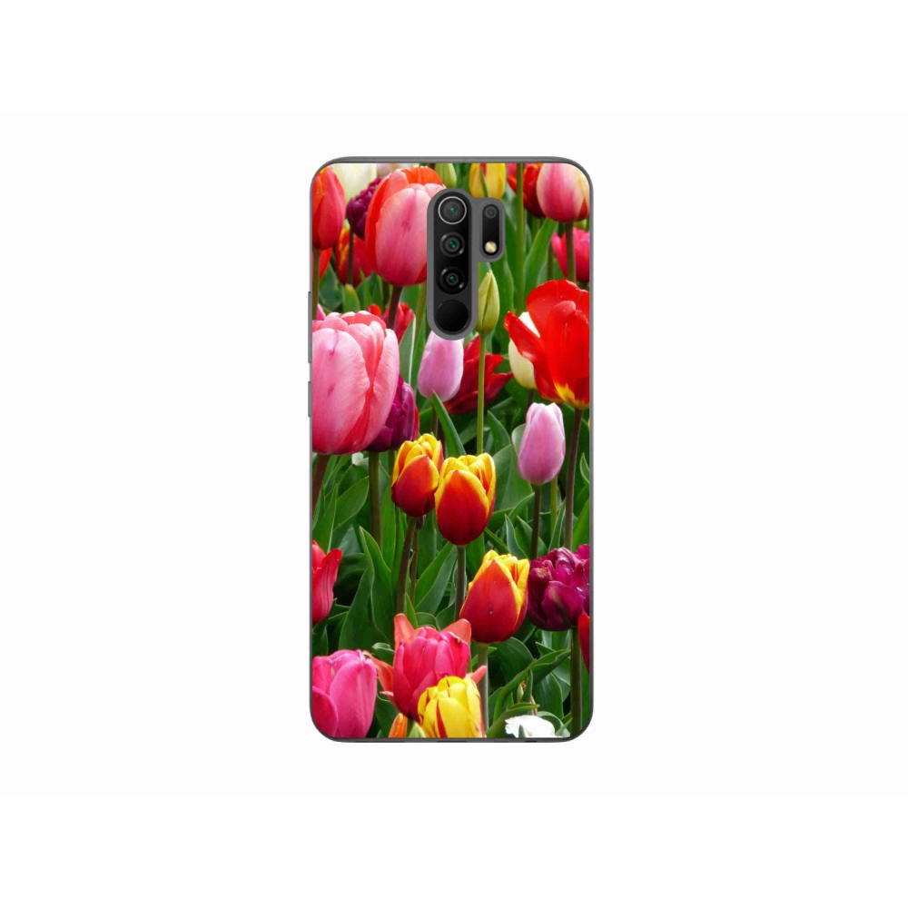Gelový kryt mmCase na Xiaomi Redmi 9 - tulipány
