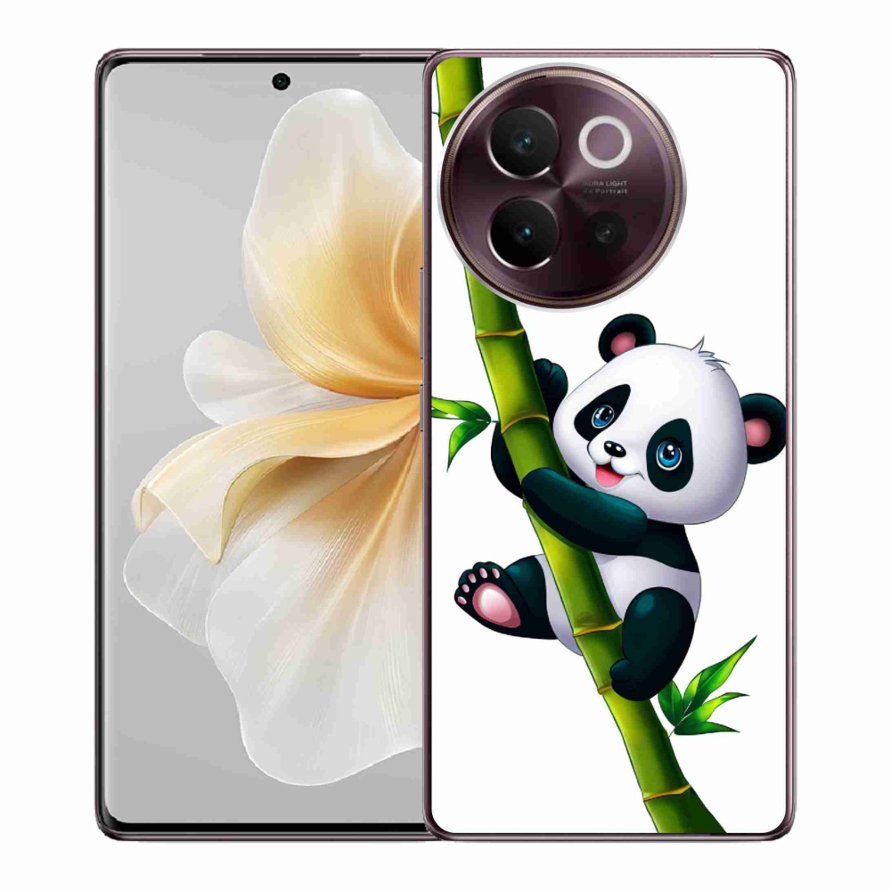 Gélový kryt mmCase na Vivo V40 Lite 5G - panda na bambuse