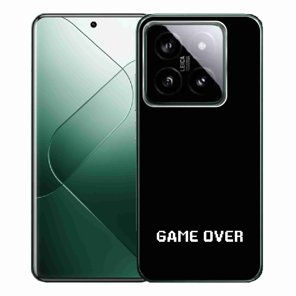 Gélový kryt mmCase na Xiaomi 14 Pro - game over čierne pozadie