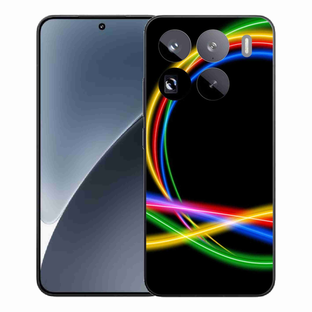 Gélový kryt mmCase na Xiaomi 15 Pro - neónové kruhy