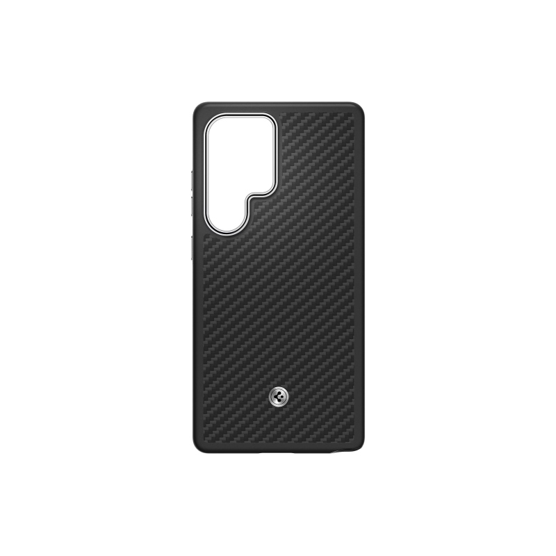 GP-FPS938PGA Samsung by Spigen Enzo Aramid Magnetický Kryt pre Galaxy S25 Ultra Black Silver