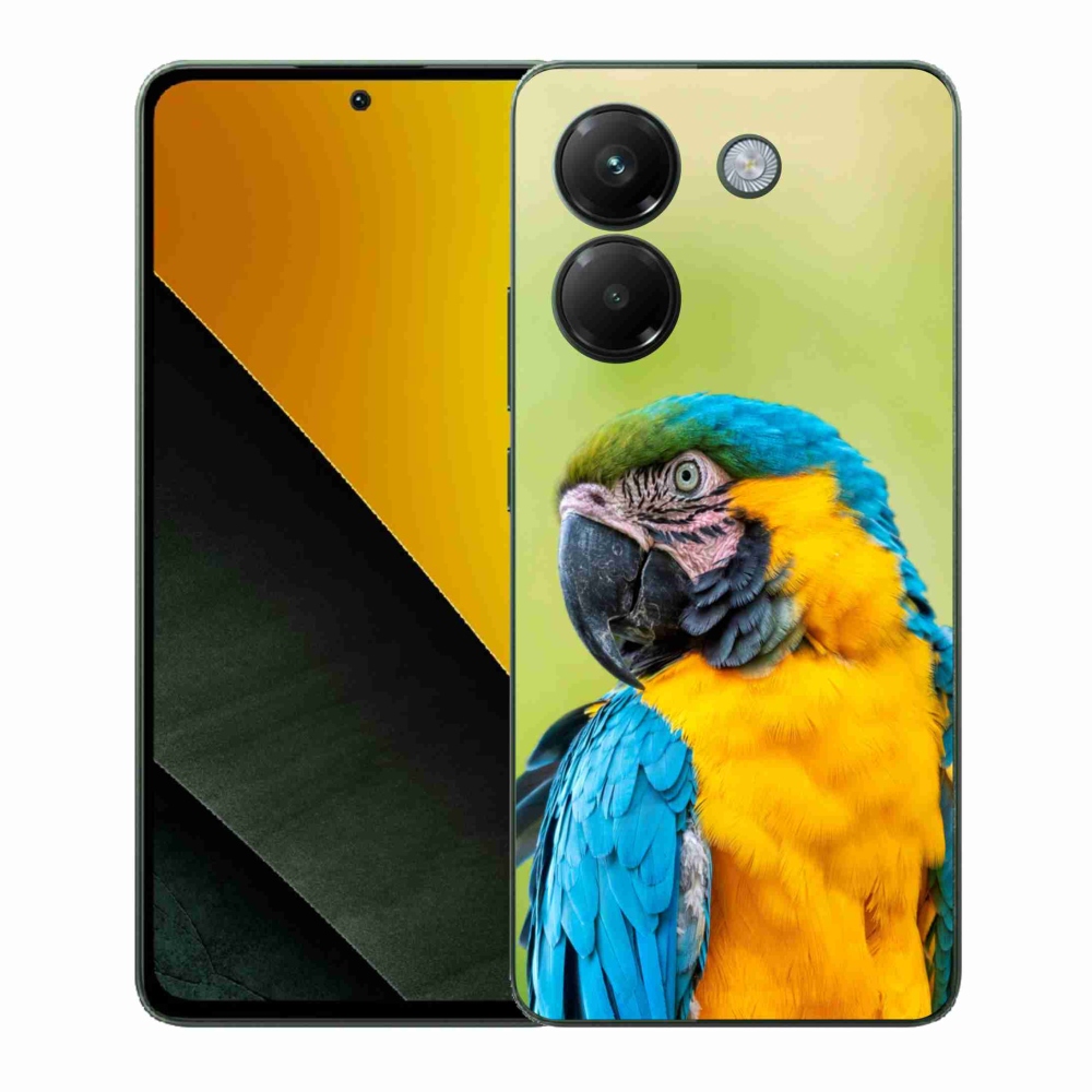 Gélový kryt mmCase na Xiaomi Poco M7 Pro 5G - papagáj ara 2