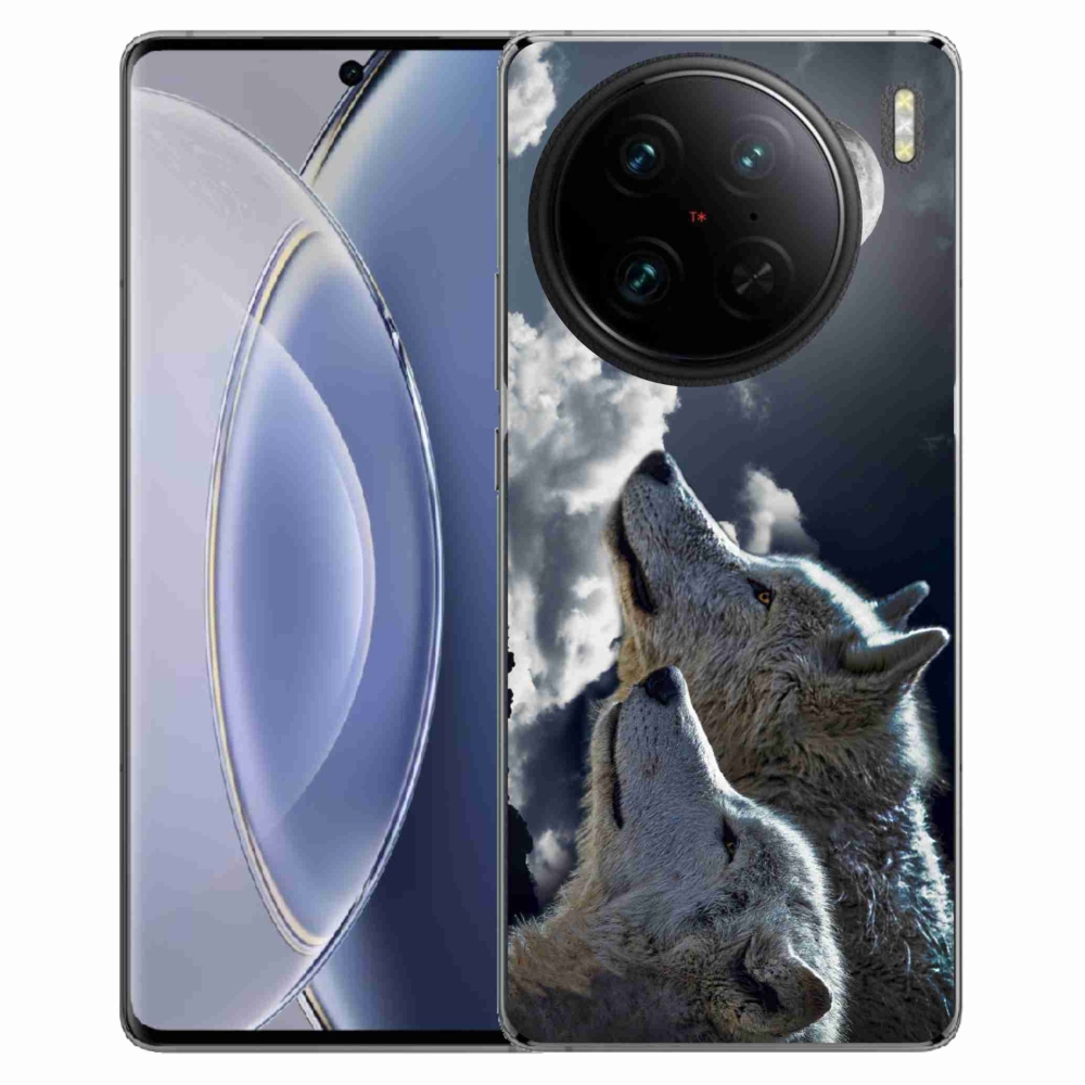 Gélový kryt mmCase na Vivo X90 Pro - vlci