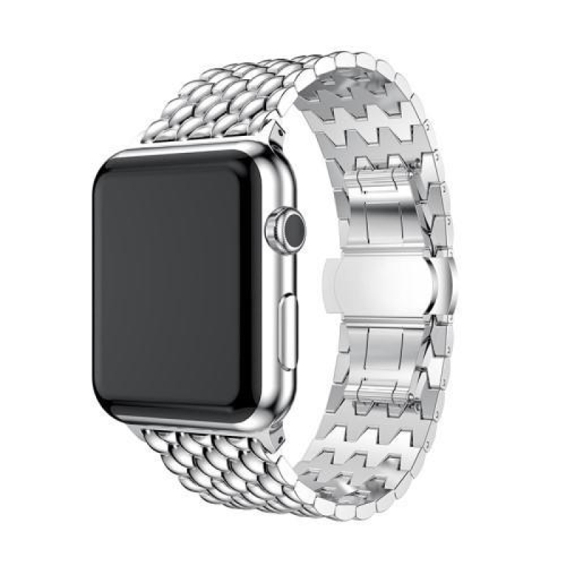 Natty elegantný oceľový remienok na Apple Watch 38mm - strieborný