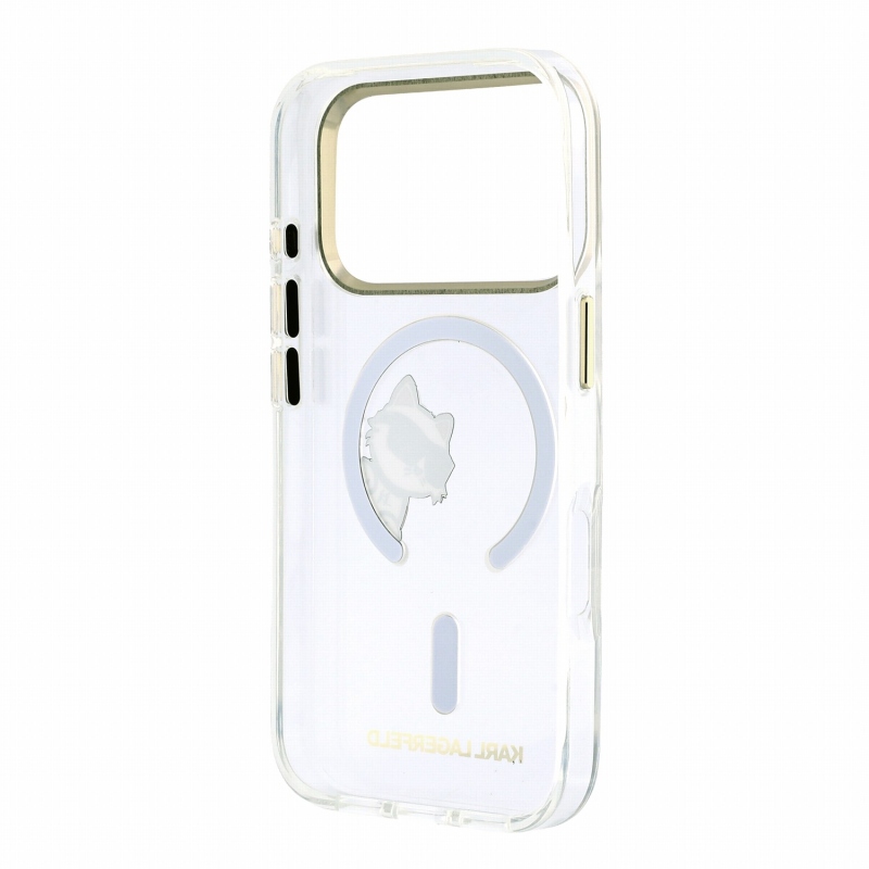 Karl Lagerfeld IML Choupette Peekaboo Magsafe zadný kryt pre iPhone 18 Pro Max, priehľadný