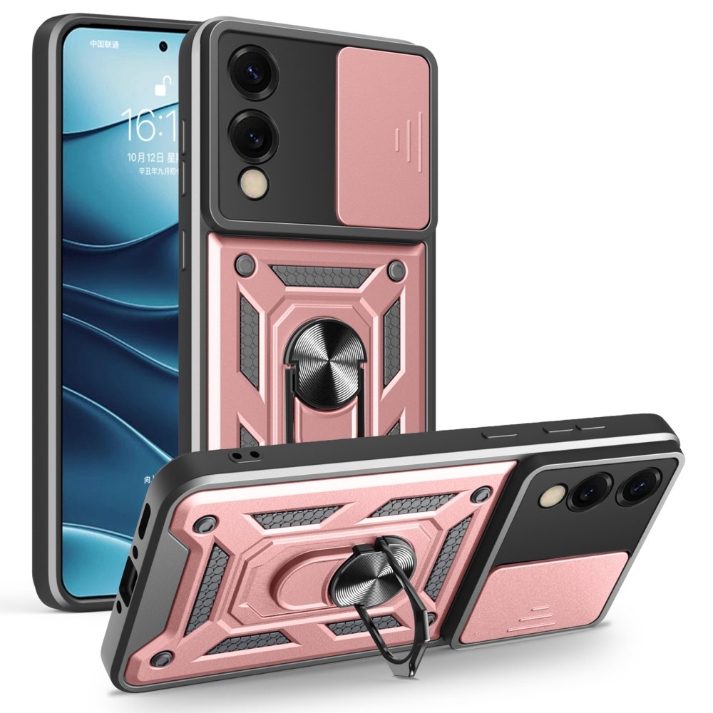 Slide odolný kryt na Samsung Galaxy S25 Edge - ružovozlatý
