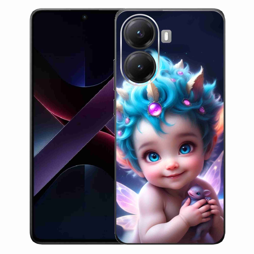Gélový kryt mmCase na Xiaomi Poco X7 Pro 5G - dieťa s motýlími krídlami