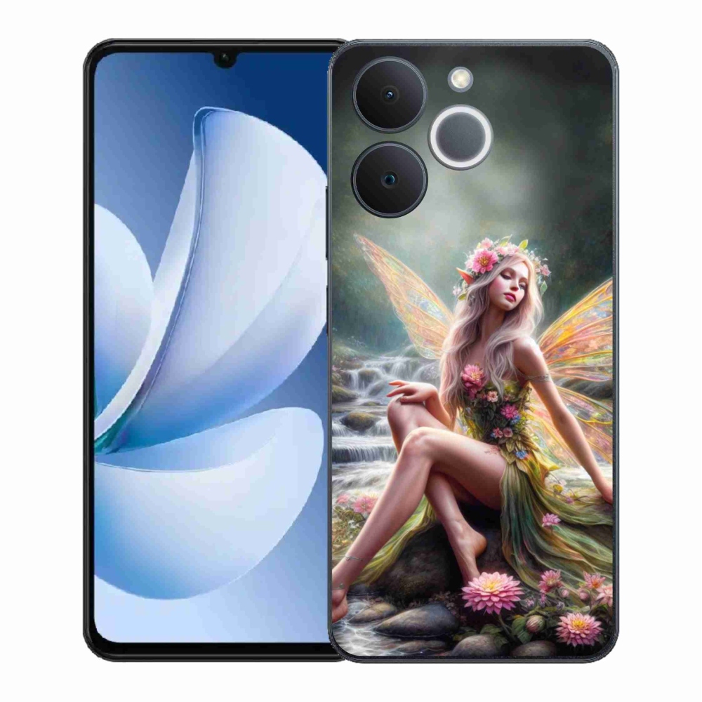 Gélový kryt mmCase na Realme Note 70T - motýlia žena 1