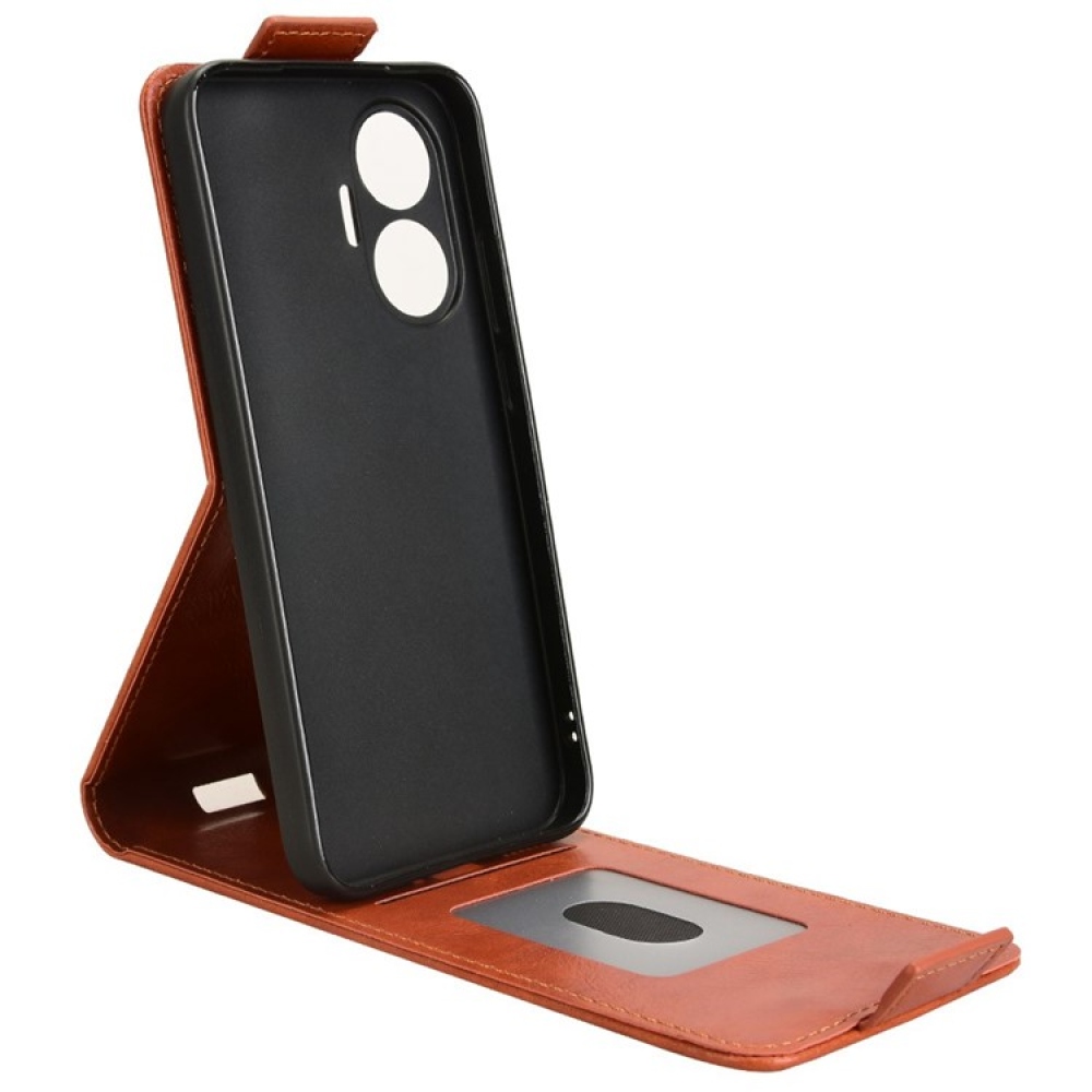 Vert flipové púzdro na Xiaomi Poco F7 5G - oranžové