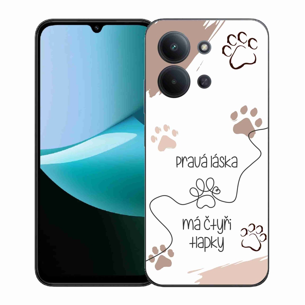 Gélový kryt mmCase na Xiaomi Redmi 15C 4G (171mm)/Poco C85 4G (171mm) - psí motív 1 biele pozadie