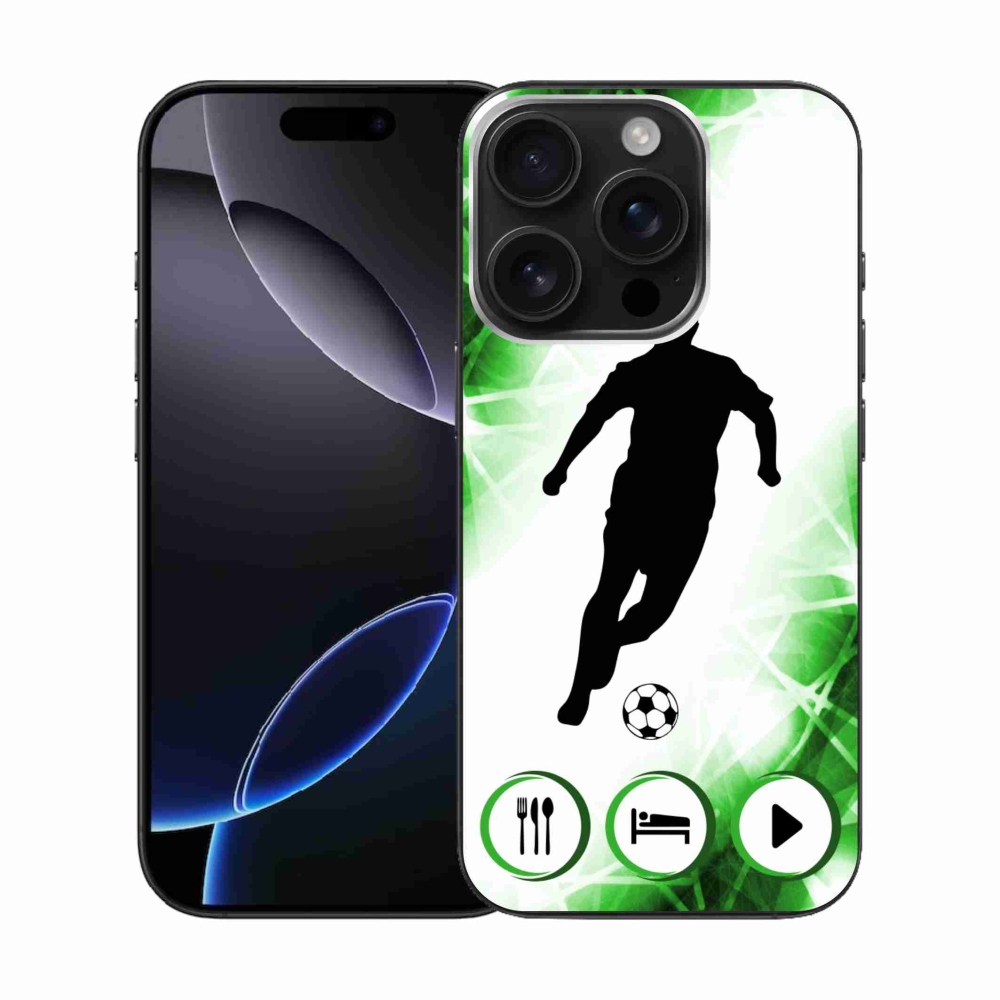 Gélový kryt mmCase na iPhone 16 Pro - futbalista