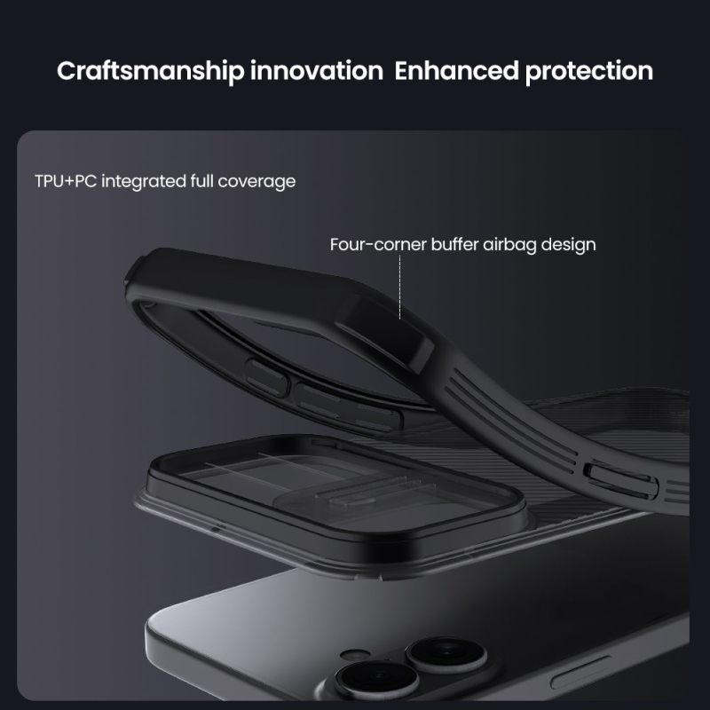 Nillkin CamShield PRO Zadný kryt pre Apple iPhone 17 Transparent Black