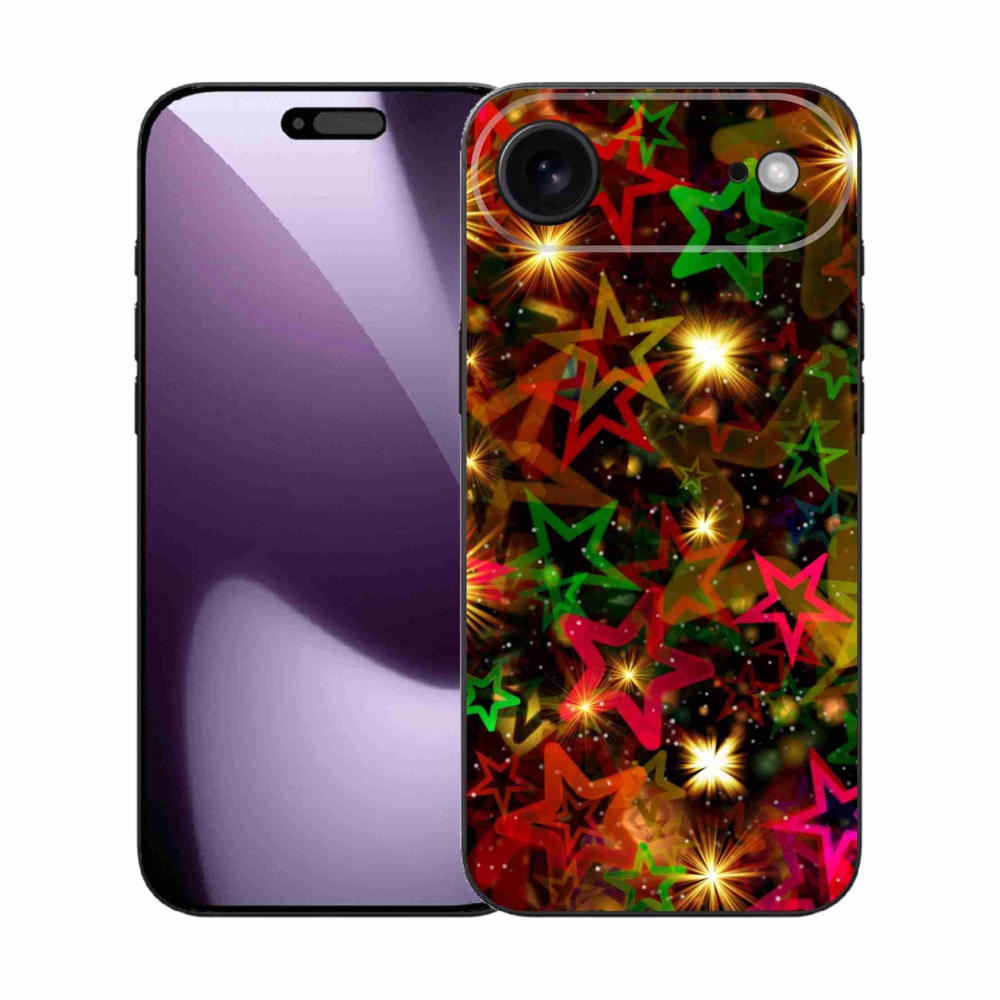 Gélový kryt mmCase na iPhone 17 Air - farebné hviezdičky