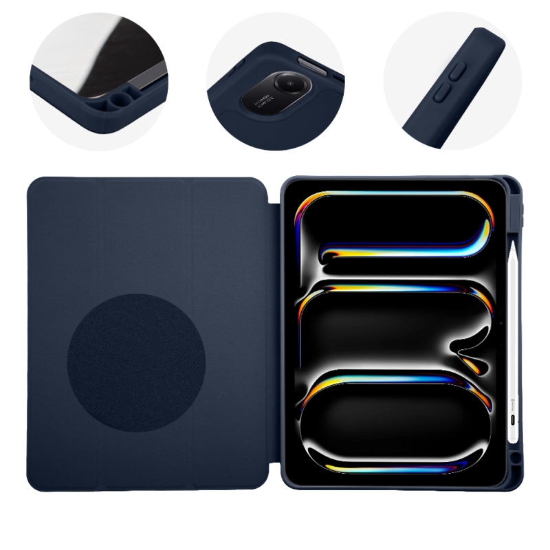 OBAL:ME SolidTab Puzdro pre Apple iPad Air 11 (2020/22/24/25/26)/iPad Pro 11 (1/2/3/4) tmavomodré