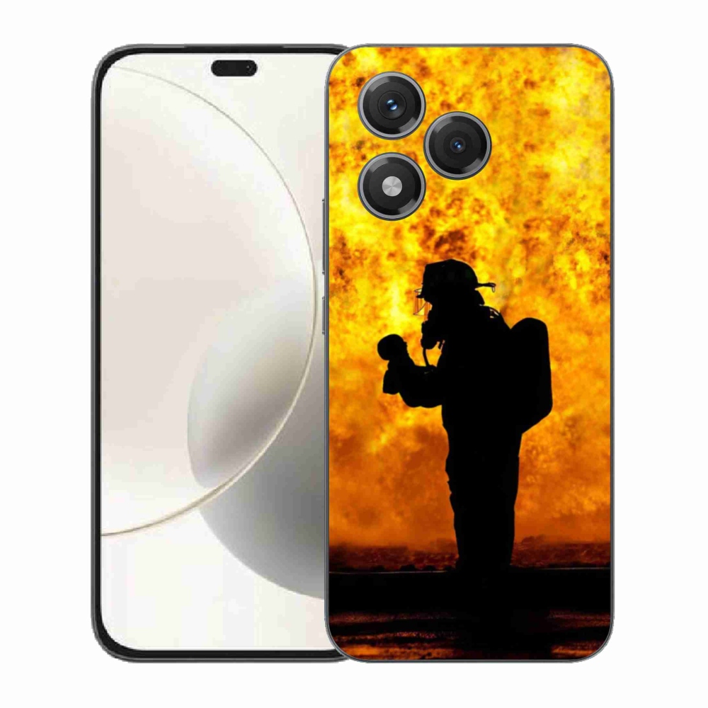Gélový kryt mmCase na Honor 400 Lite - hasič