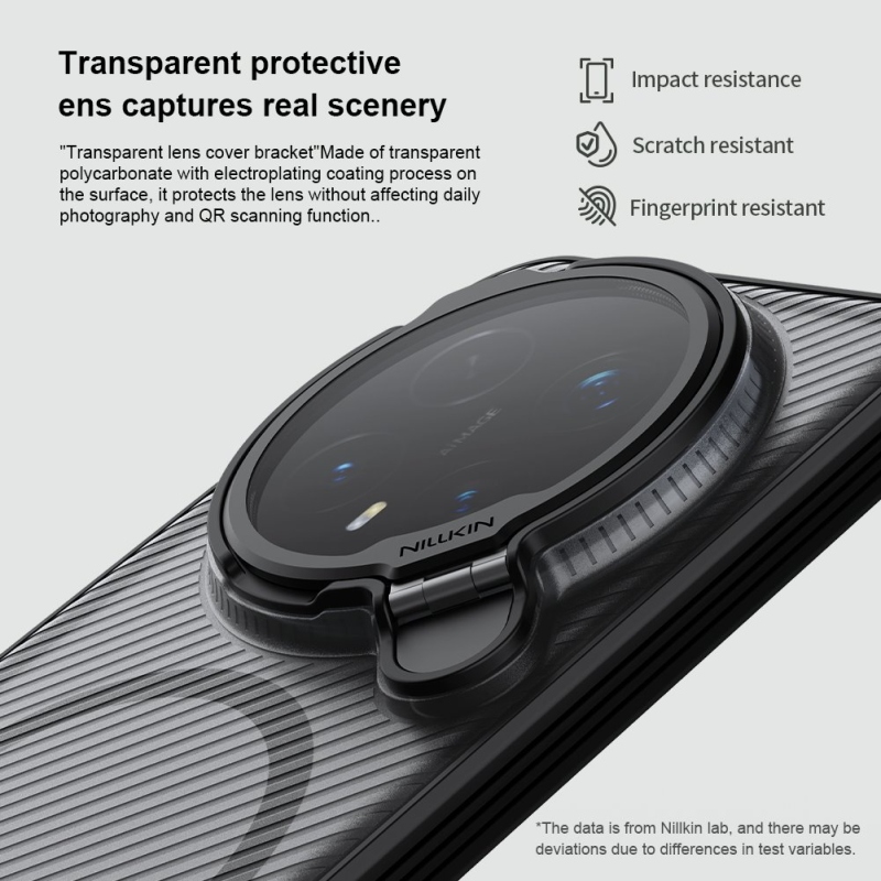 Nillkin CamShield Prop Magnetic Zadný Kryt pre Honor Magic 8 Pre Transparent Black