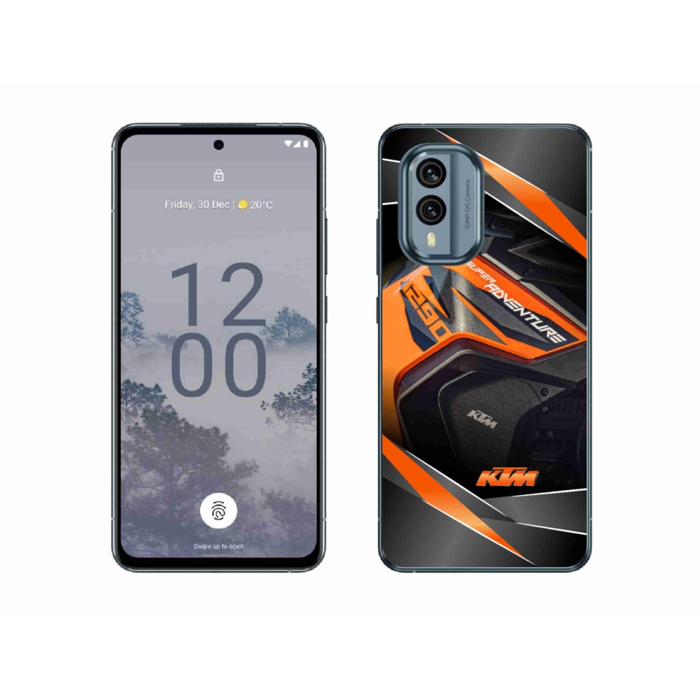 Gélový kryt mmCase na Nokia X30 5G - motorka ktm