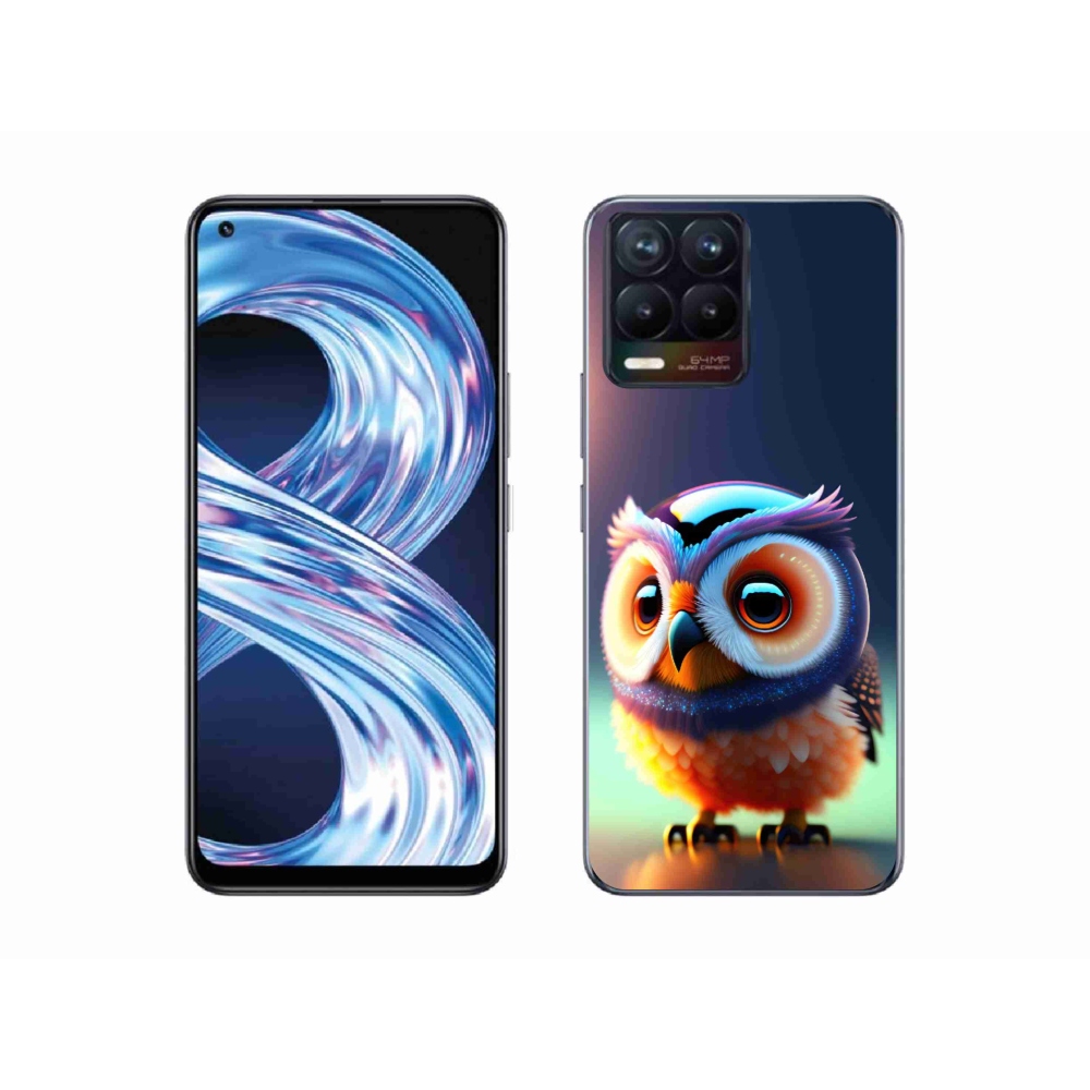 Gélový kryt mmCase na Realme 8 Pro - sovička