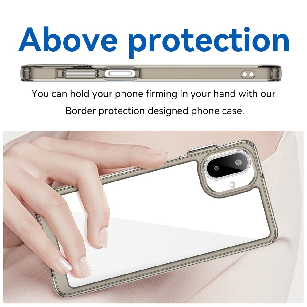 Gélový obal s pevným chrbtom na Samsung Galaxy A07 4G - šedý