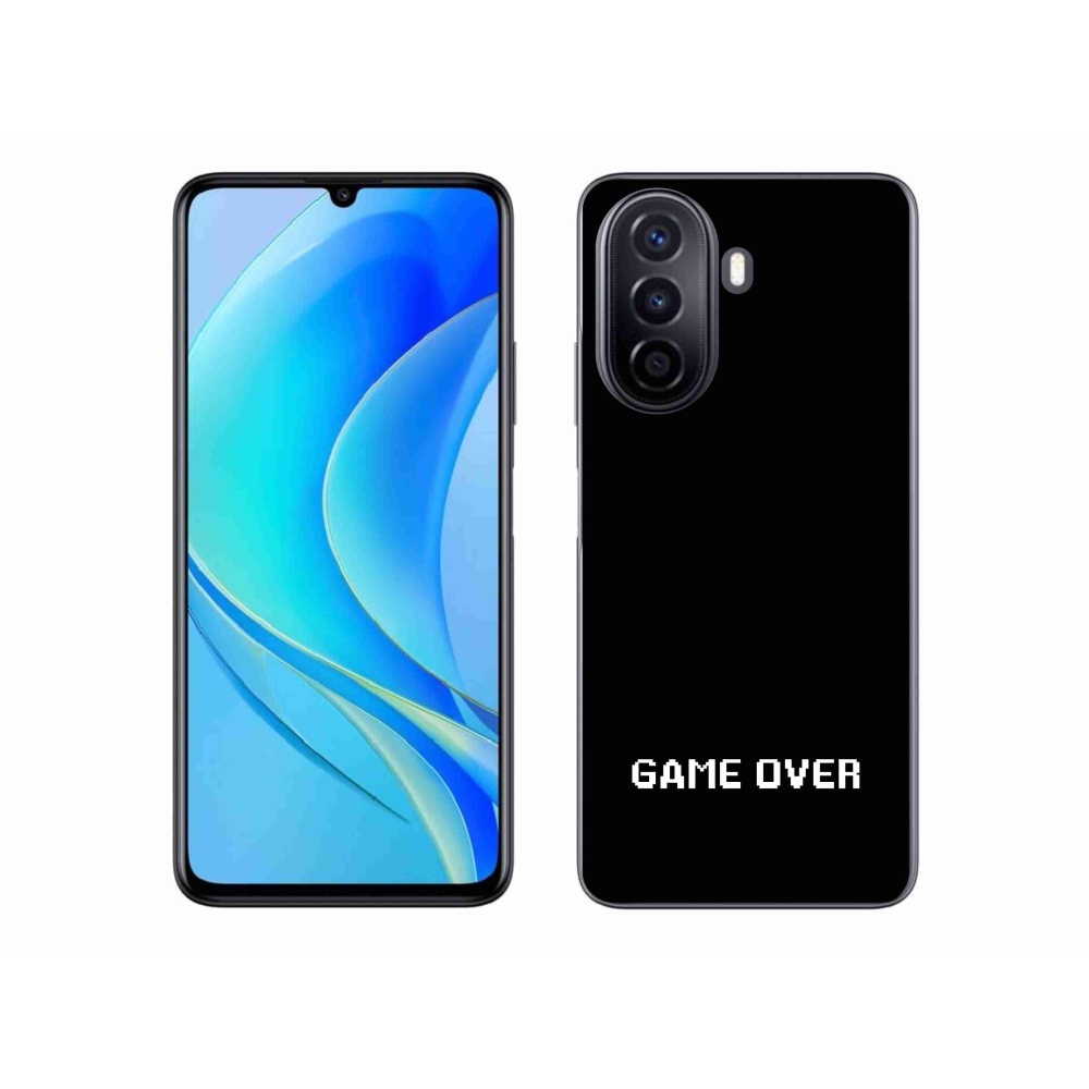 Gélový kryt mmCase na Huawei Nova Y70 - game over čierne pozadie