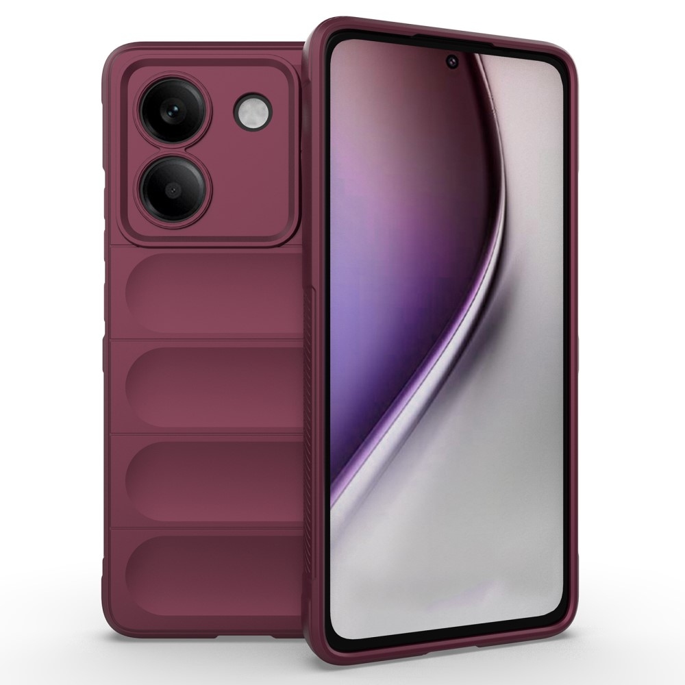 Rugg odolný gélový obal na Xiaomi Poco M7 Pro 5G - vínový