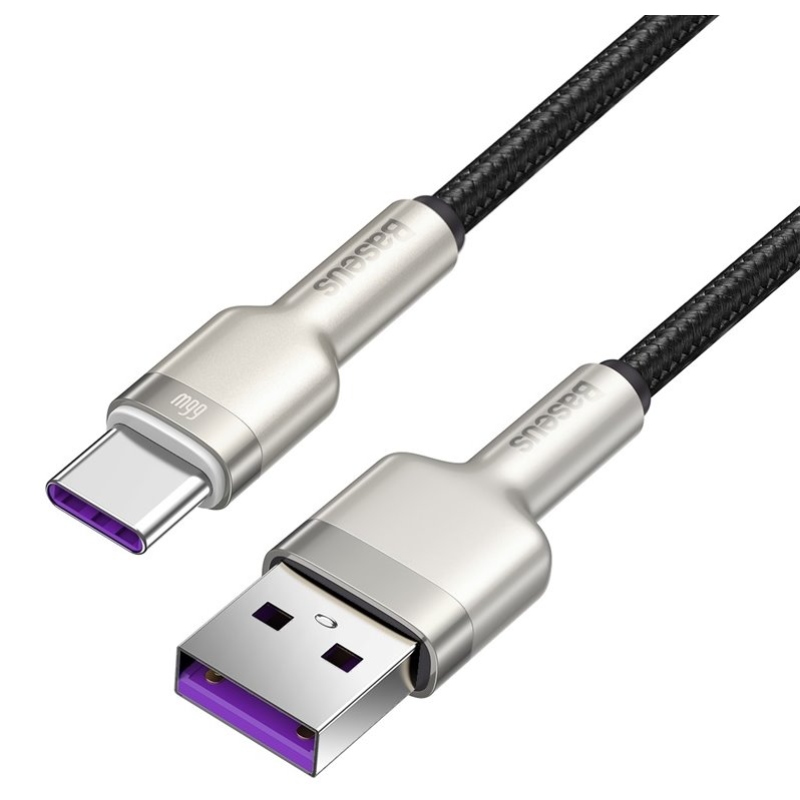 Baseus Cafule Metal Series Dátový Kábel USB-USB-C 66W 1m Black