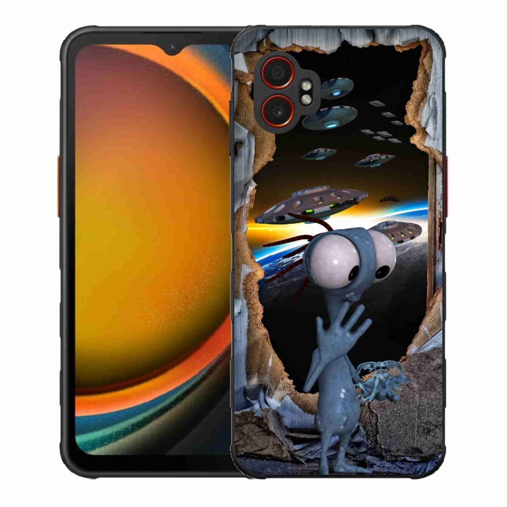 Gélový kryt mmCase na Samsung Galaxy Xcover 7 Pro - mimozemšťan