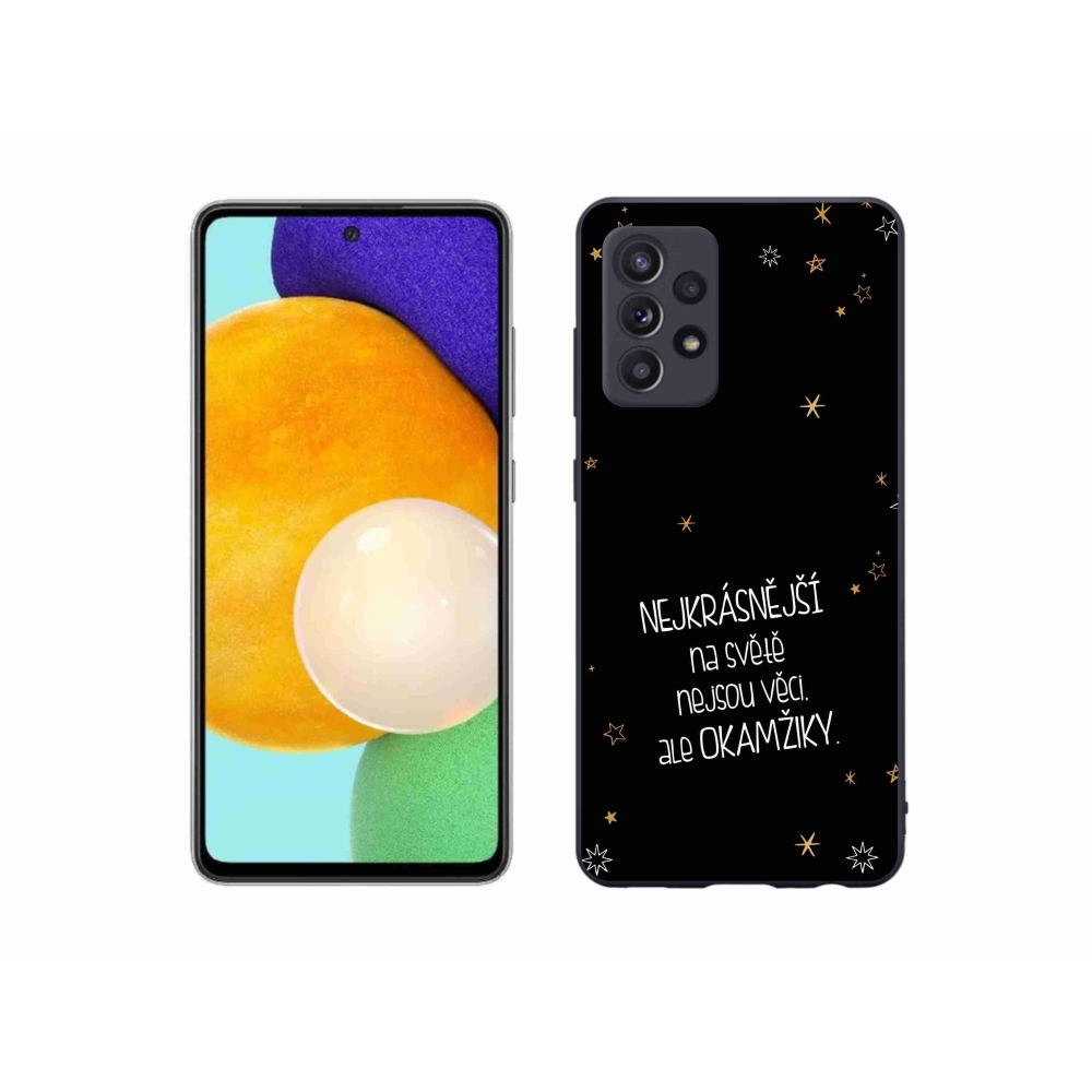 Gélový kryt mmCase na Samsung Galaxy A52/A52 5G - citát 4 čierne pozadie