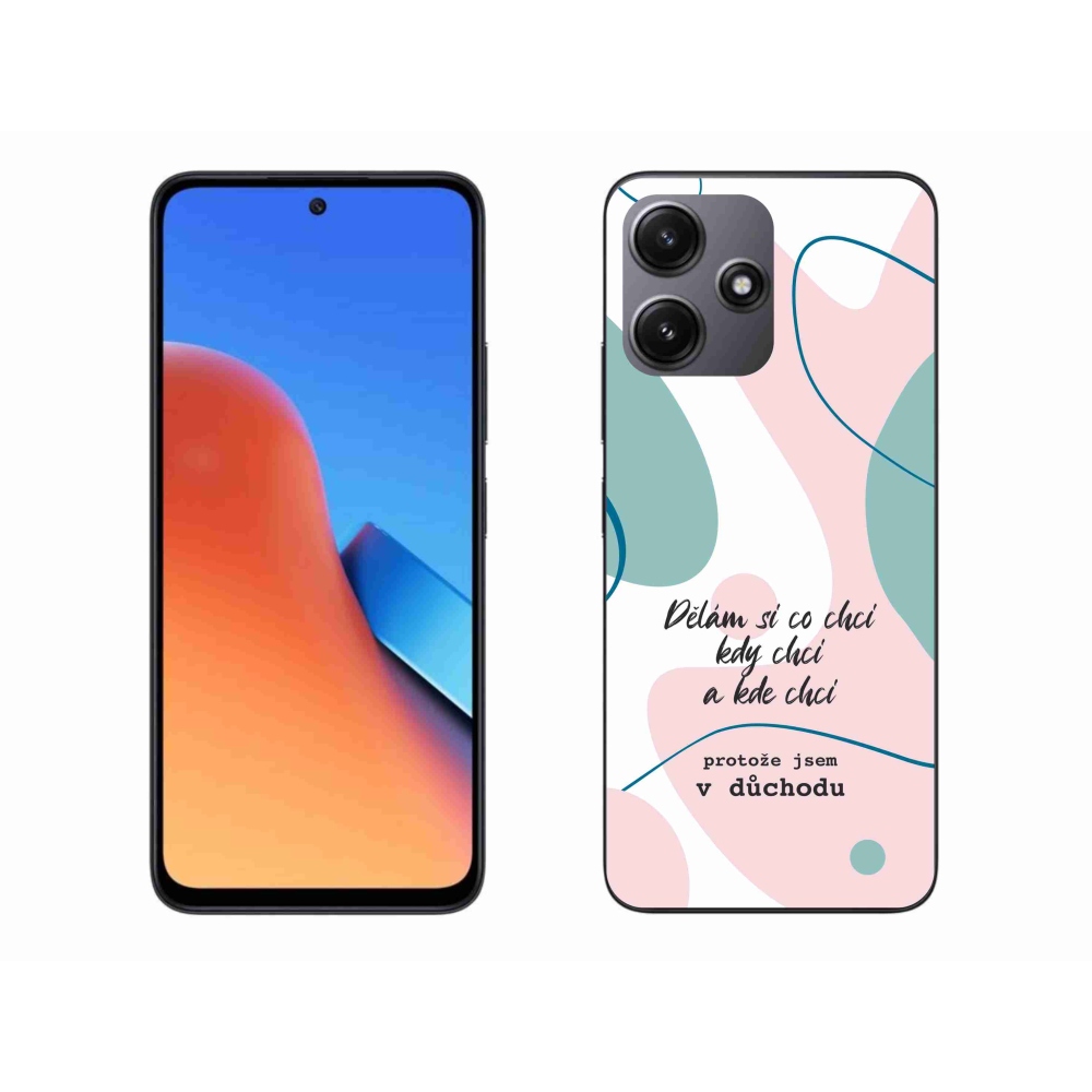 Gélový kryt mmCase na Xiaomi Redmi 12 5G - vtipný text 10 biele pozadie