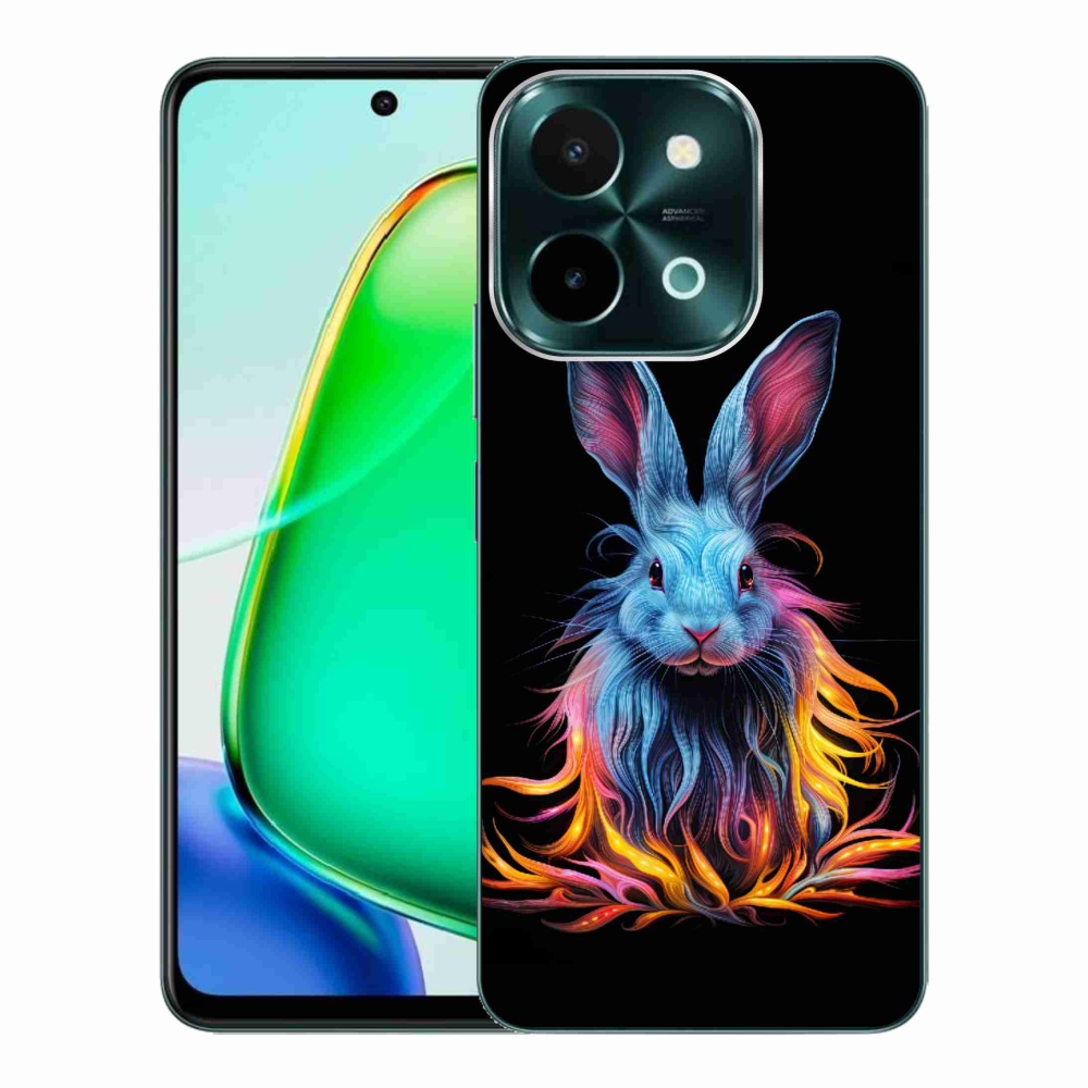 Gélový kryt mmCase na Vivo Y28 - abstraktný zajac
