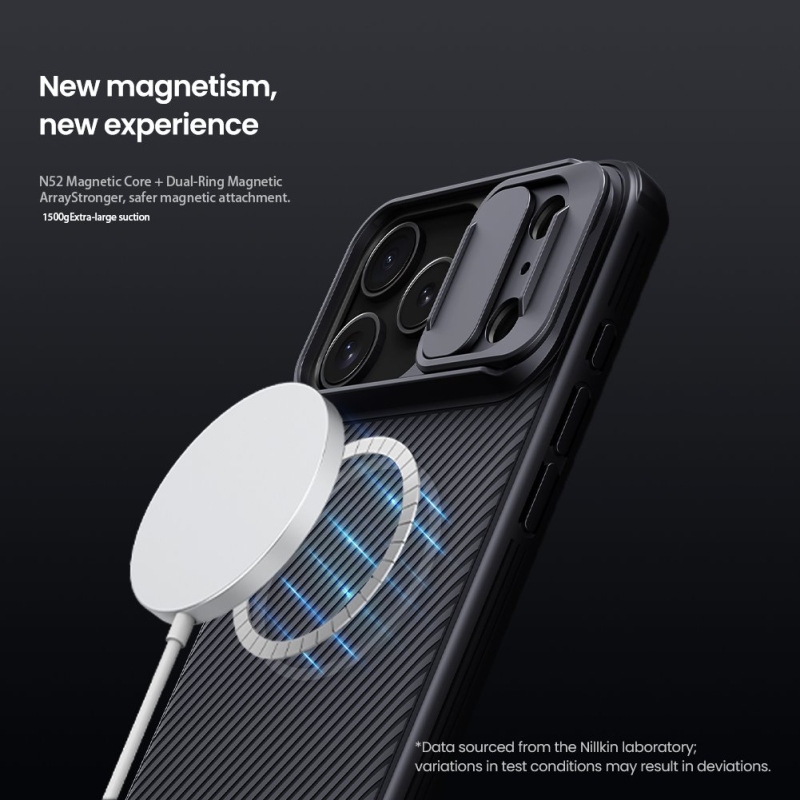 Nillkin CamShield PRO Magnetický zadný kryt pre Apple iPhone 17 Pro Max Black
