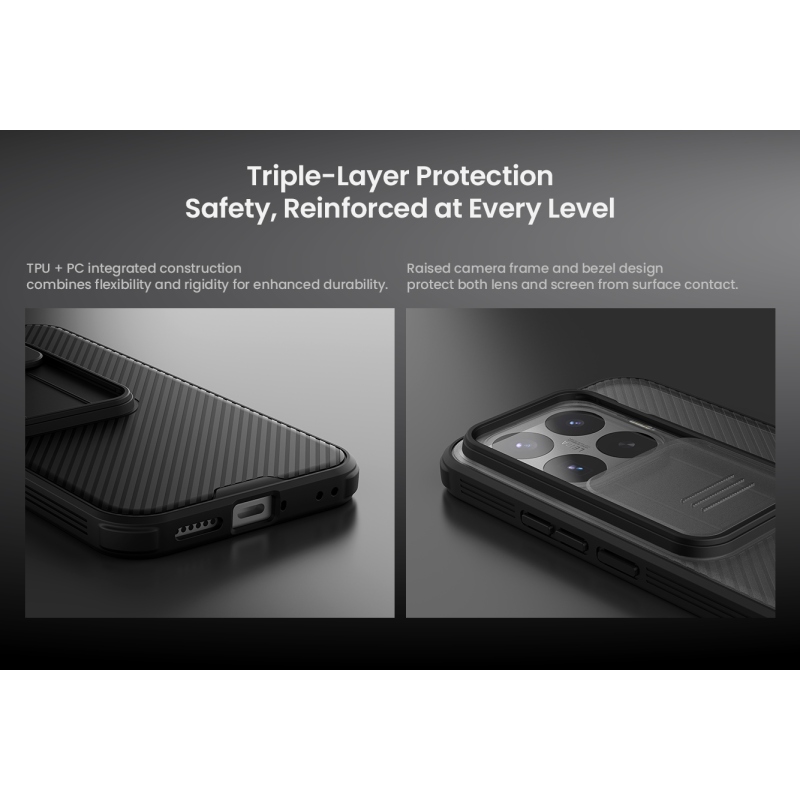 Nillkin CamShield PRO zadný kryt pre Xiaomi 17T, čierny