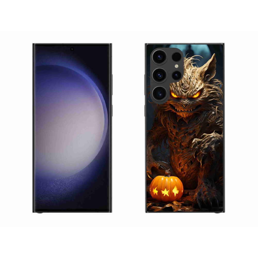 Gélový kryt mmCase na Samsung Galaxy S23 Ultra 5G - halloweenska príšera