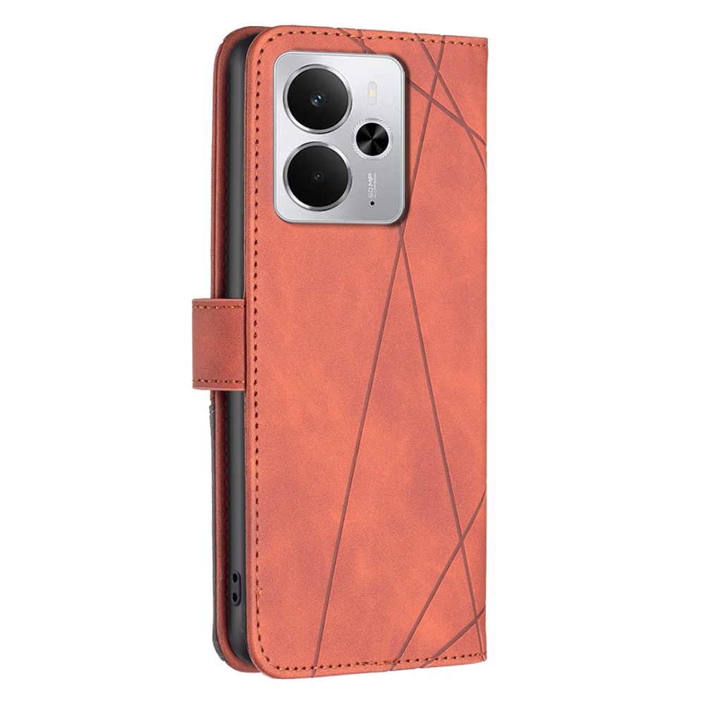 COLOR BNF knižkové puzdro na Realme 14 5G - hnedé