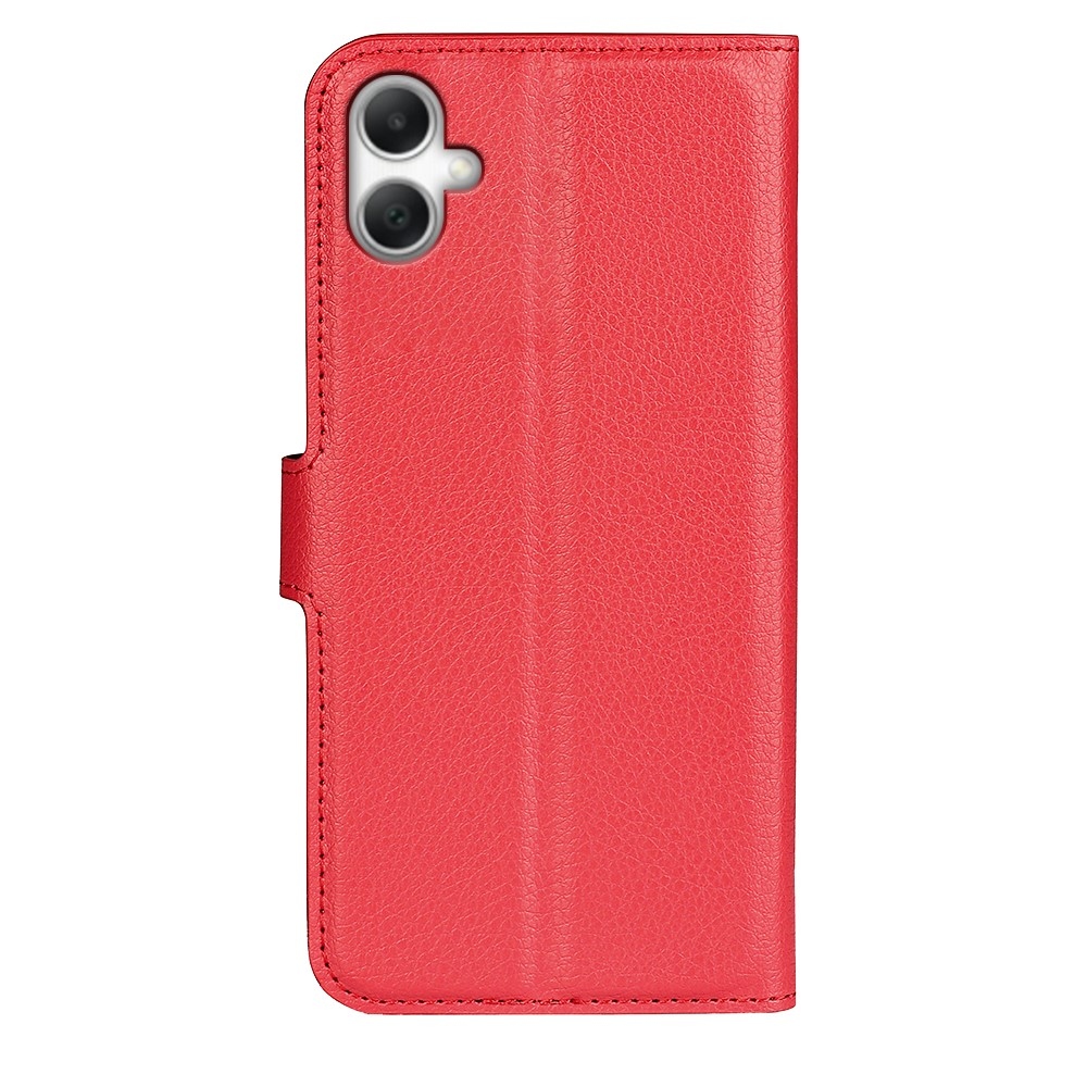 Litchi knižkové púzdro na Samsung Galaxy A07 4G - červené