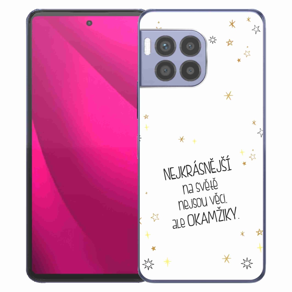 Gélový kryt mmCase na T-Mobile T Phone 2 Pro - citát 4 biele pozadie