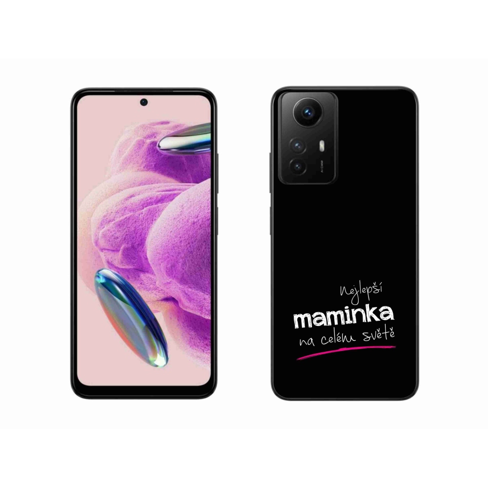 Gélový kryt mmCase na Xiaomi Redmi Note 12S - najlepšia mamička 4 čierne pozadie
