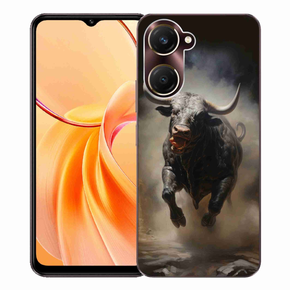 Gélový kryt mmCase na Vivo Y28s 5G - rozzúrený býk