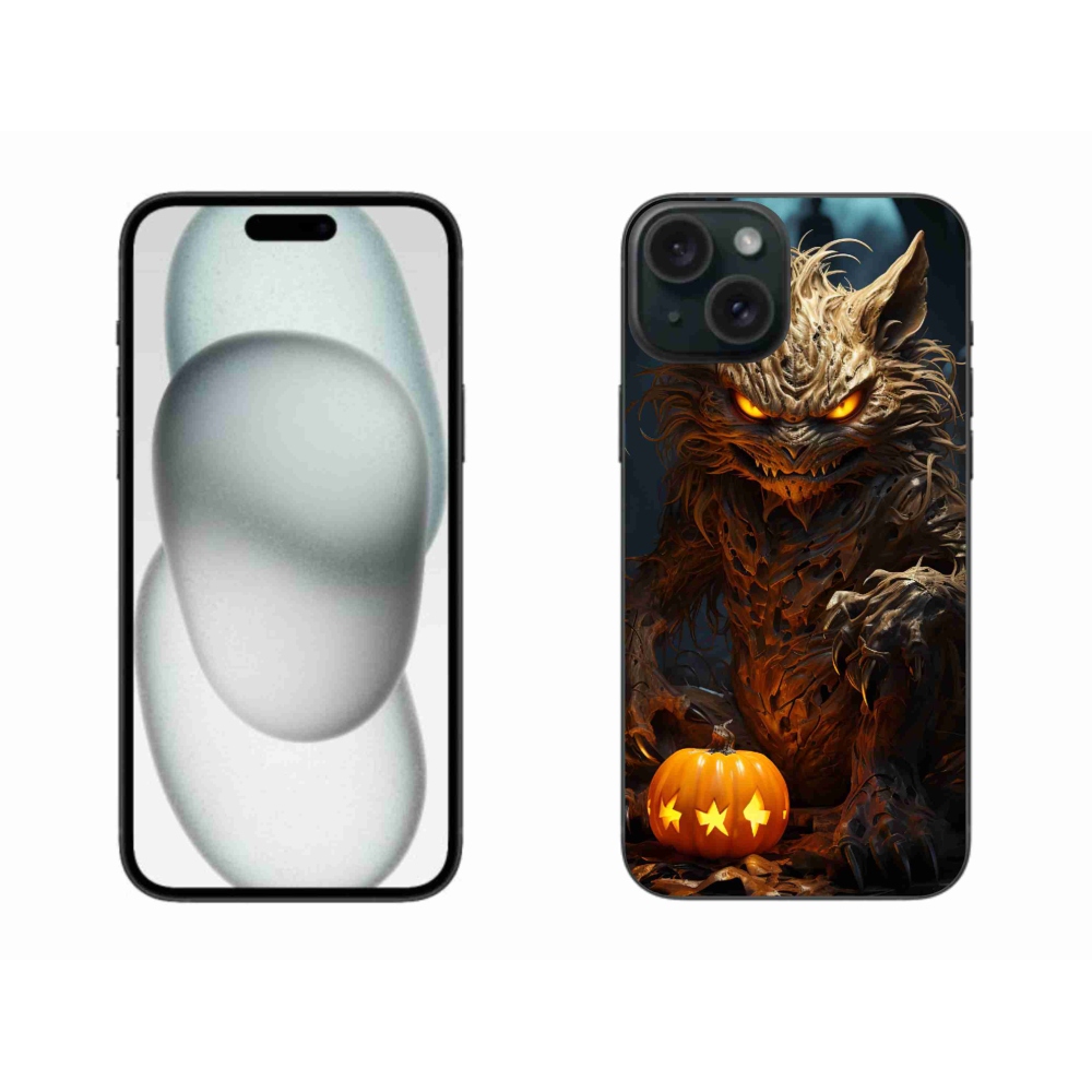 Gélový kryt mmCase na iPhone 15 Plus - halloweenska príšera