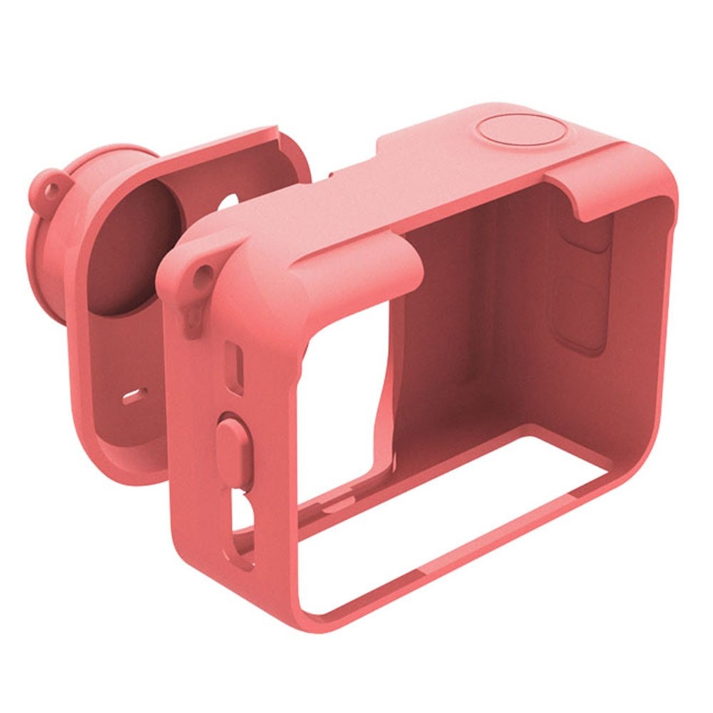 Silikónový ochranný obal s krytkou objektívu pre Insta360 GO Ultra – ružový